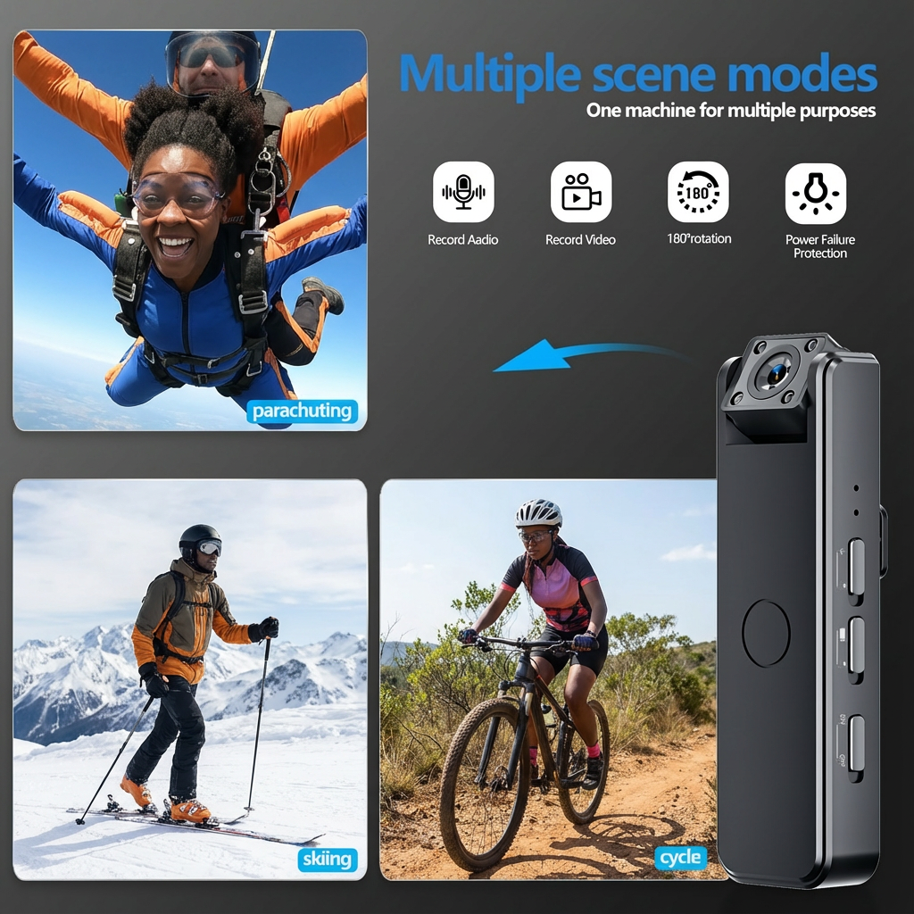 Mini Smart Clip Camera – Caméra compacte, discrète et performante